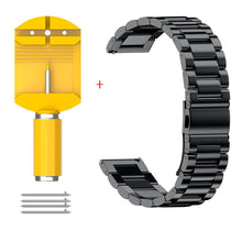 Load image into Gallery viewer, 16mm 18mm 20mm 22mm 24mm Width Stainless Steel Band for Samsung Gear Sport S2 S3 Galaxy 42mm 46mm Watch Strap Metal Wristband